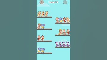 Animals Sort Puzzle   Pet Sort Level 5 #animals  #shorts #youtubeshorts