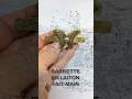 Barrette laiton FAIT-MAIN estampe papillon