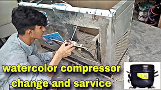 How to watercolor compressor change| compressor change condinsaar leakage problem and sarvice