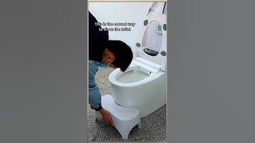 Correct Way To Sit on Toilet Seat 🚽
