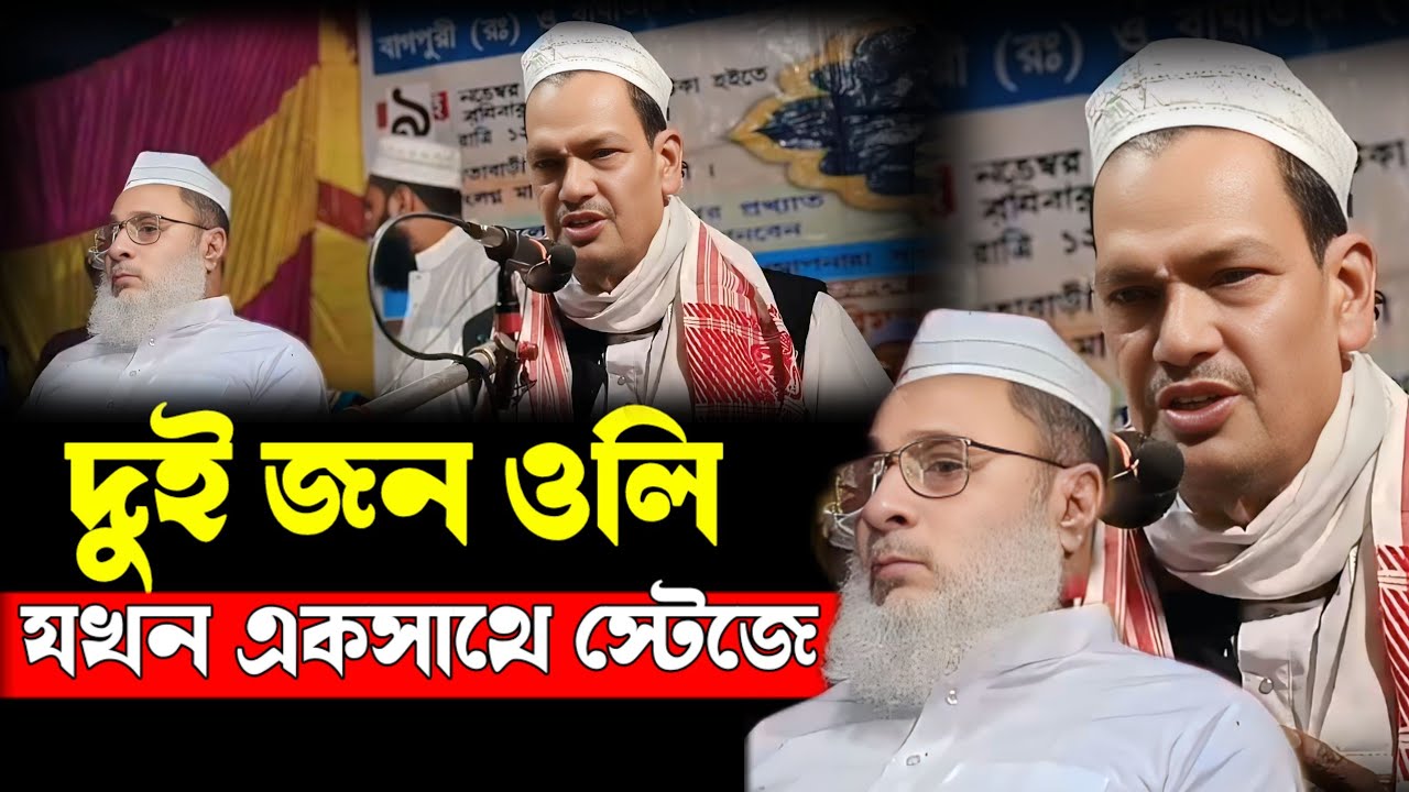 দুই জন ওলি যখন একসাথে এক স্টেজে || আল্লামা আব্দুল জলিল নিজামী ছাহেব ও উজান ডিহির ছাহেব 