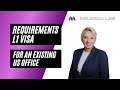 Requirements L1 visa for an existing US office