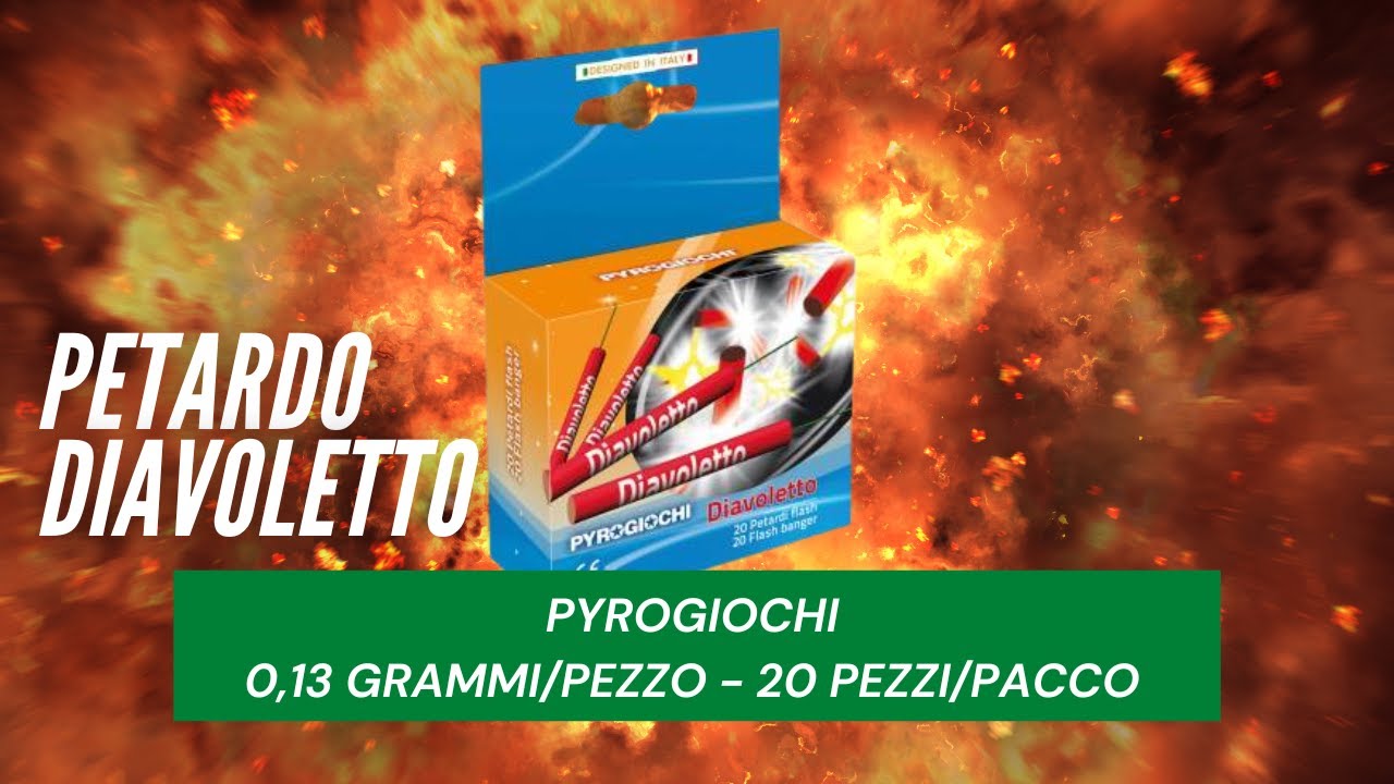 Test Petardo DIAVOLETTO di PYROGIOCHI - Petardi della LIDL - YouTube