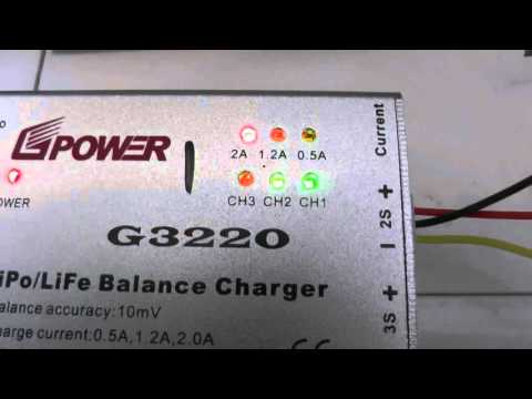 Video 2-3 cell gpower G3220 20watt - youtube