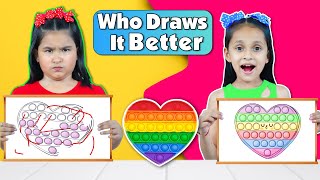 Who Draws It Better Challenge | Surprise Gifts | Family Game | ToyStars screenshot 5