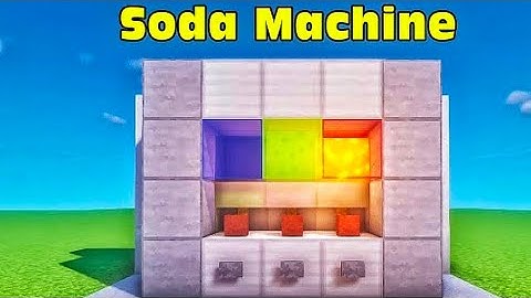 Minecraft How to Make Simple Redstone Soda Machine (Easy)
