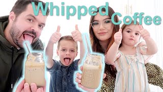 Les Enfants Nous Cuisinent du WHIPPED COFFEE!!!! (Dalgona coffee)