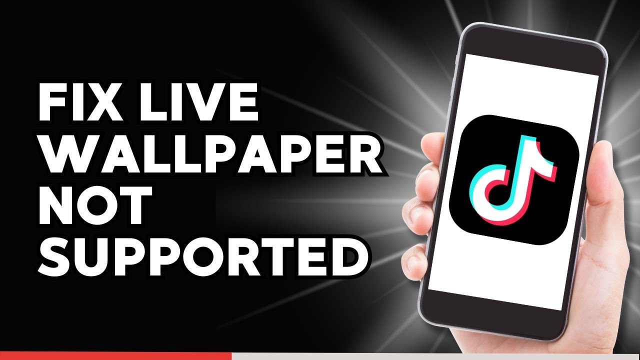 How to Fix Live Wallpaper not Supported on TikTok - YouTube