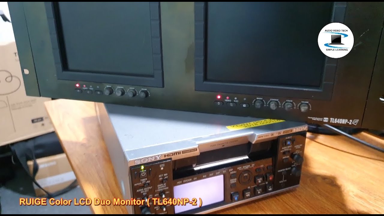 Ruige Color LCD Duo Monitor : Overview & test with Sony VCR