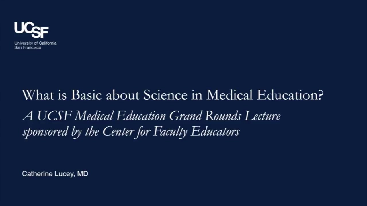What is Basic about Science in Medical Education? YouTube