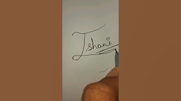 Ishani name signature #calligraphyhandwriting