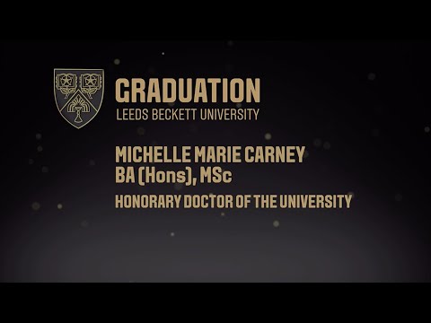 Michelle Carney awarded an Honorary Doctorate by Leeds Beckett University