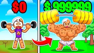 I Spent $1,000,000 for BIGGEST MUSCLES in Roblox Deadlift Simulator!