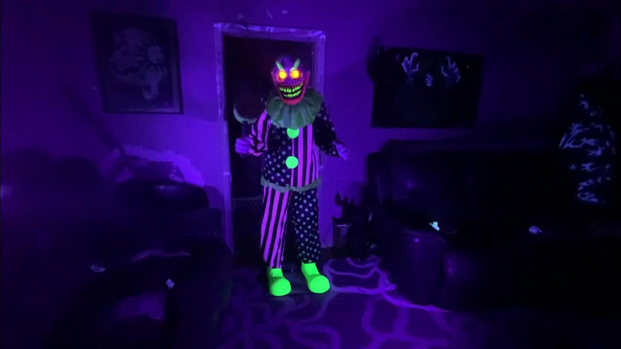 Spirit Halloween 2021 wacky Mole Clown with black light YouTube