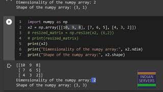 Introduction to NUMPY - Python Certification Course - IndianServers
