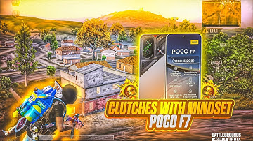 POCO F7 PURE 1VS4 CLUTCHES WITH MINDSET | POCO F7 SMOOTH + 120 FPS PUBG / BGMI TEST 2025 