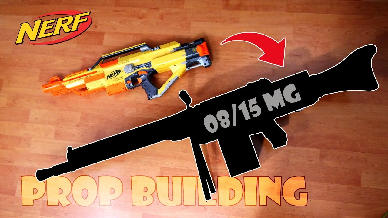 1915 WWI 08/15 MG REPLICA/PROP | NERF STAMPEDE MOD YouTube