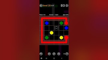 How To Solve Flow Free Bridges Sampler Level 20 6x6 Board Easy Walk Through Solution Walkthrough