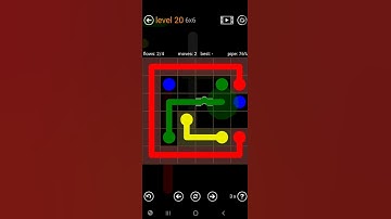 How To Solve Flow Free Bridges Sampler Level 20 6x6 Board Easy Walk Through Solution Walkthrough