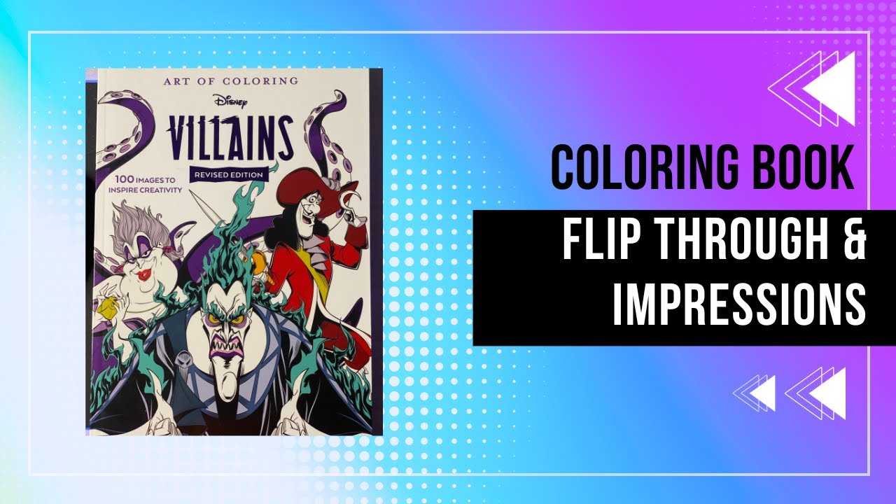 Disney Villains: The Art of Coloring Book