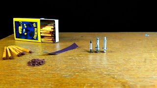 3 Ways to Make Mini Bullets | Matchstick Gun