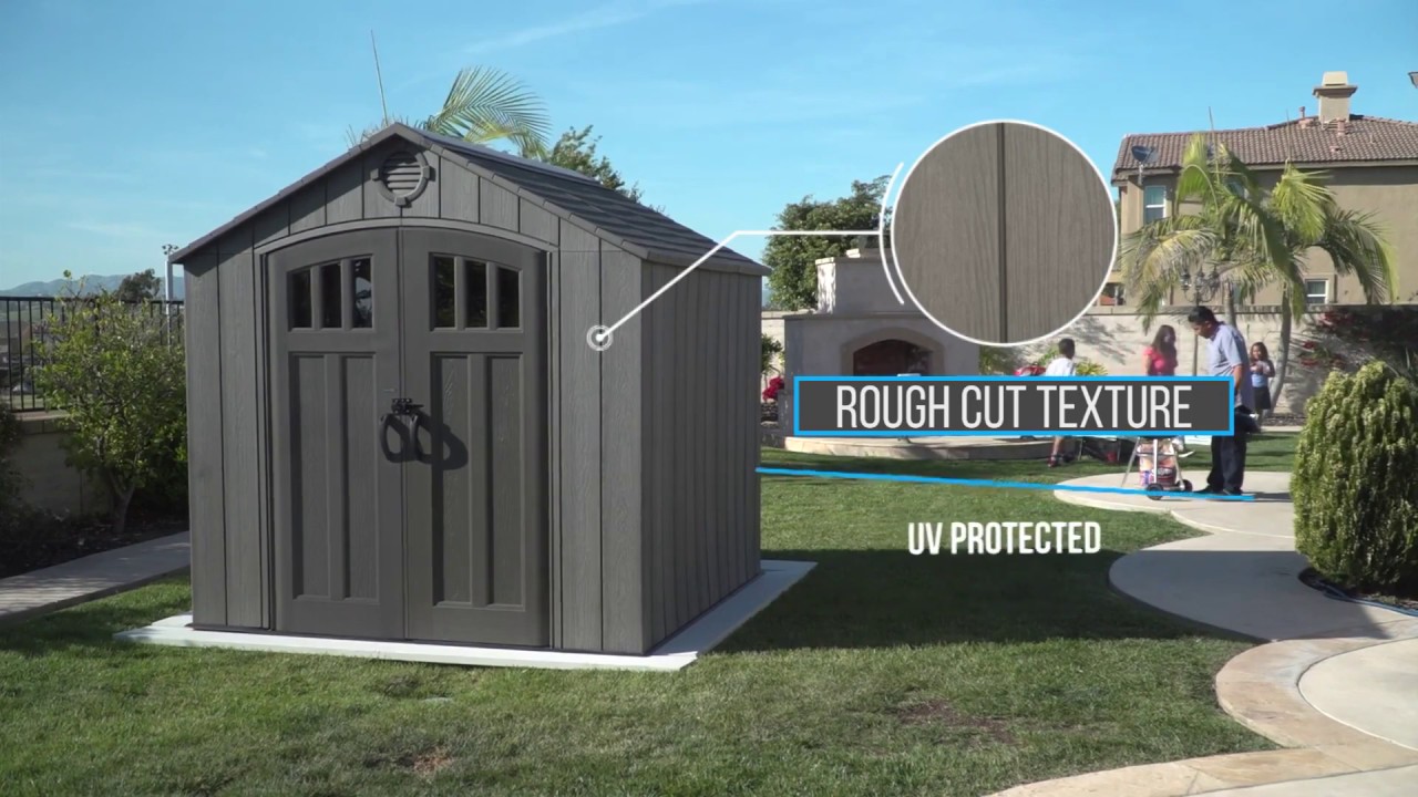Lifetime 8x7.5 Shed Kit w/ Vertical Siding - Roof Brown (60230A)