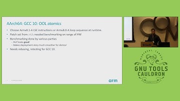 Arm/AArch64 BoF - GNU Tools Cauldron 2019