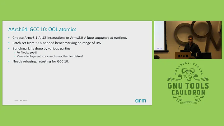 Arm/AArch64 BoF - GNU Tools Cauldron 2019