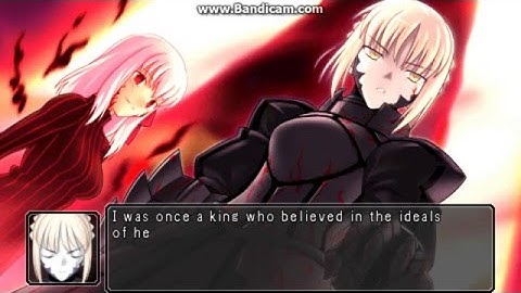 Fate Unlimited Codes - Saber Alter Arcade (part 1)