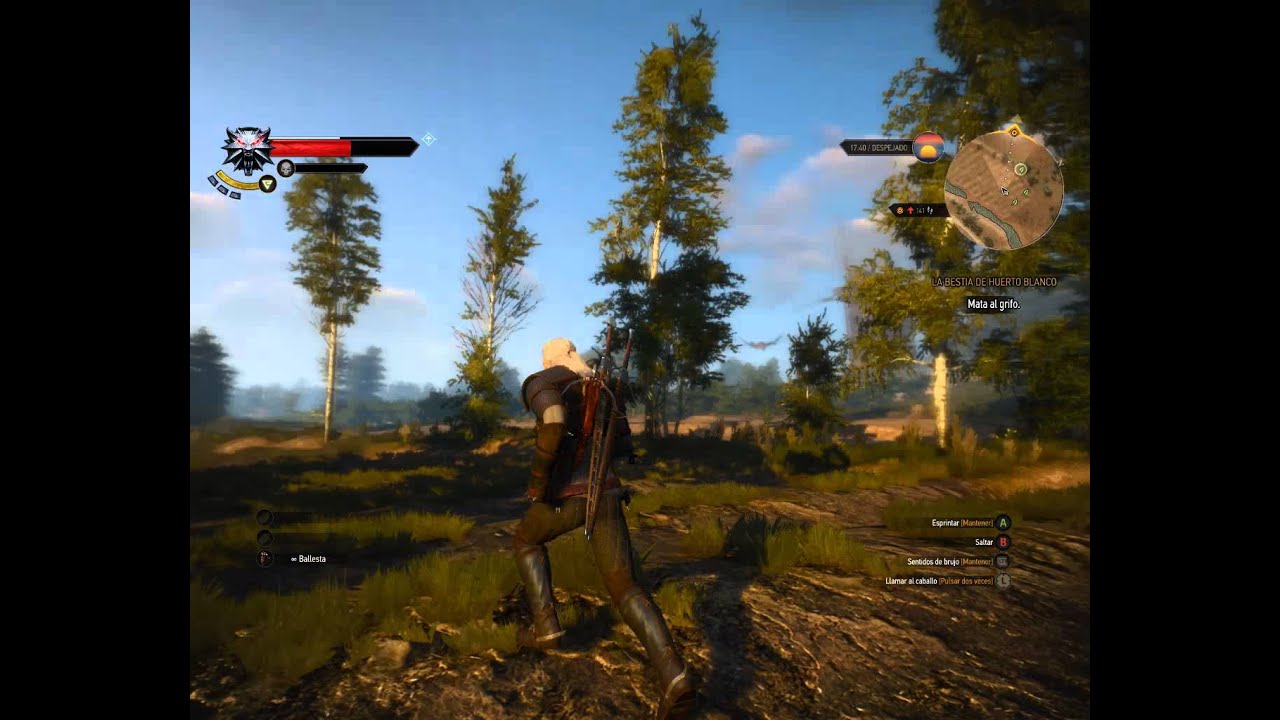 The witcher 3 1st Boss fight YouTube