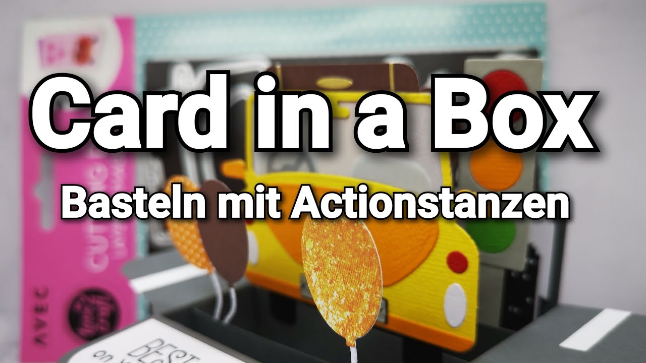einfache Card in a Box I Basteln mit der Autostanze I kreative ...