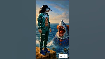 Brainrot Squid Game jumps to return to its origins 🦈 #brainrot #italianbrainrot #tralalerotralala