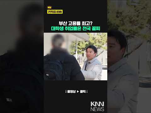 &amp;#39;역대 최고 고용률&amp;#39; 알고보니 대학생 취업률은 &amp;#39;전국 꼴찌&amp;#39; / KNN
