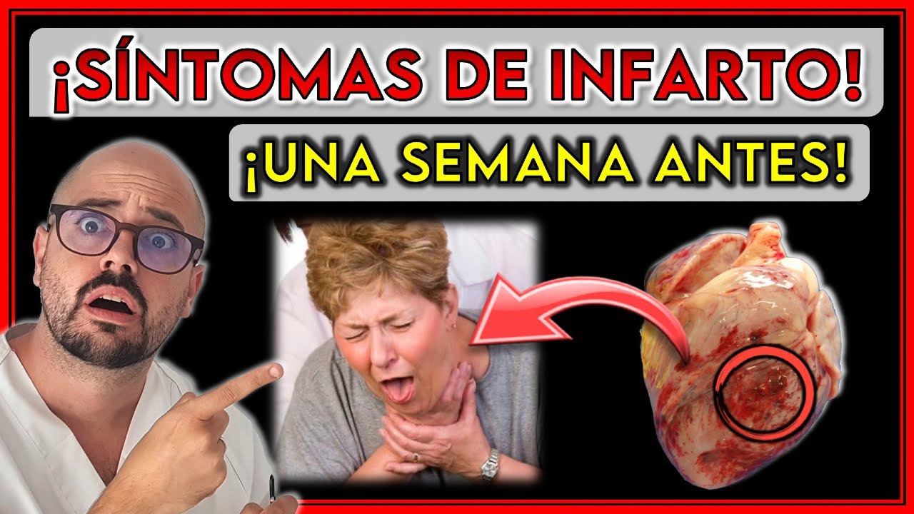 ¡7 SÍNTOMAS que AVISAN de INFARTO una SEMANA ANTES! || ¡INDICAN un ...