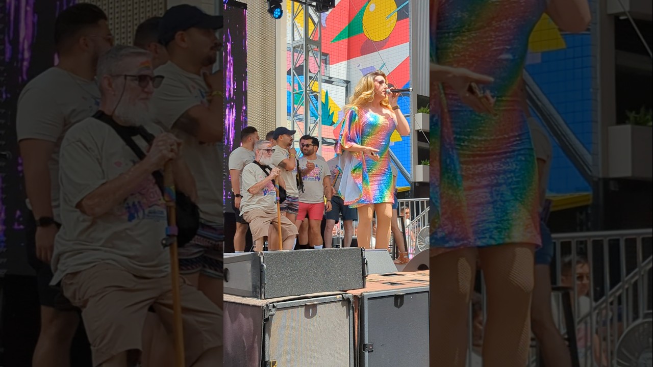 Drag Queen MC at Sacramento Pride Festival 