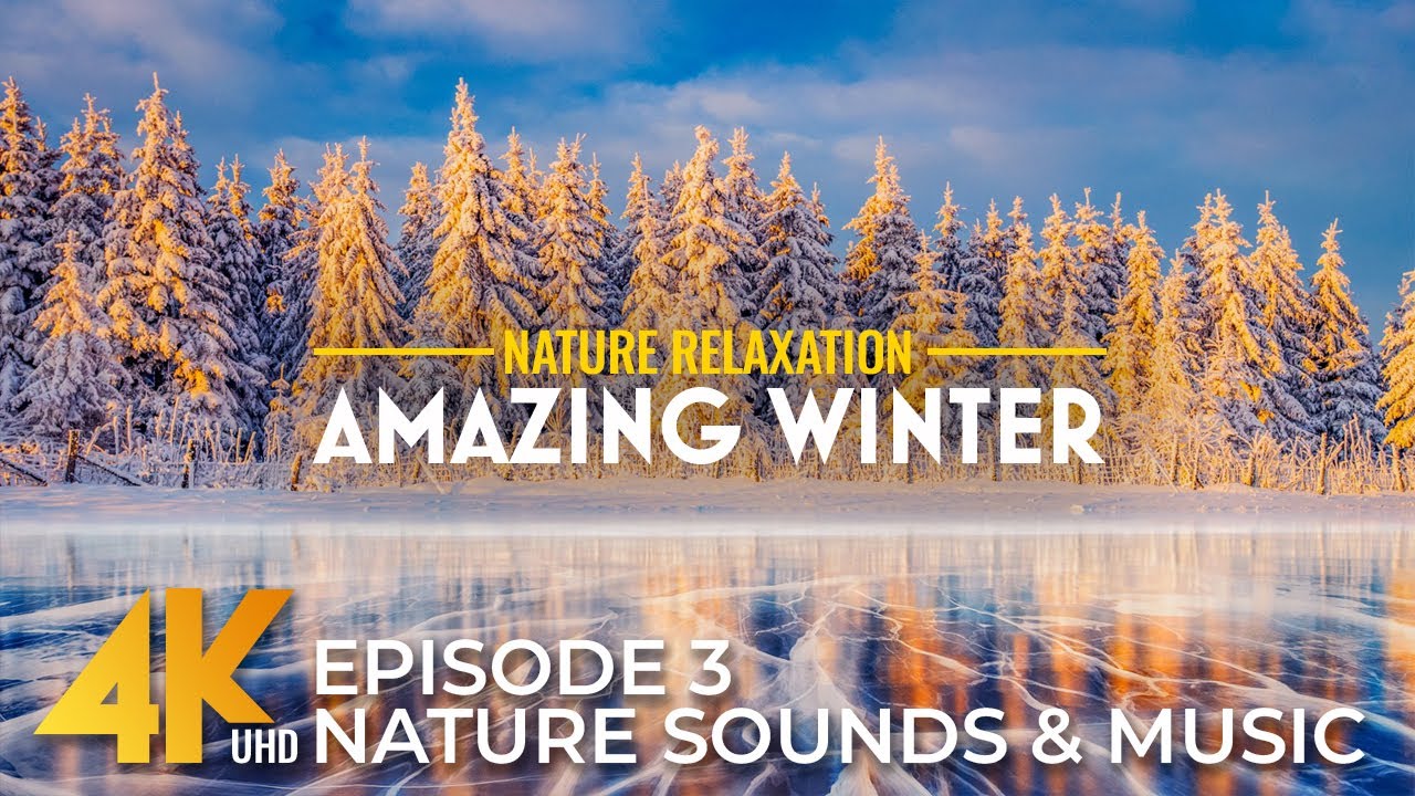 Winter Calm Around the World | 4K Nature Scenes & Gentle Piano for Focus & Relaxation – Ep. 3