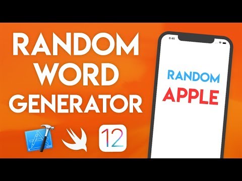 Swift 4.2 Xcode 튜토리얼-랜덤 단어 생성기-iOS 12 Geeky Lemon Development