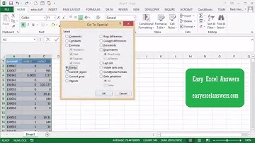 How to delete blank rows in Excel