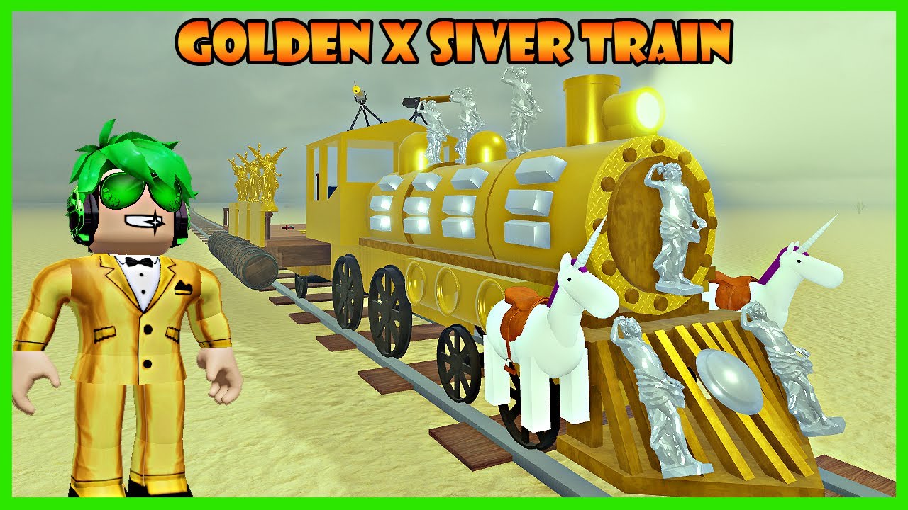 Aku Membuat Kereta Emas Kombinasi Dengan Silver Super Mewah - Roblox Dead Rails
