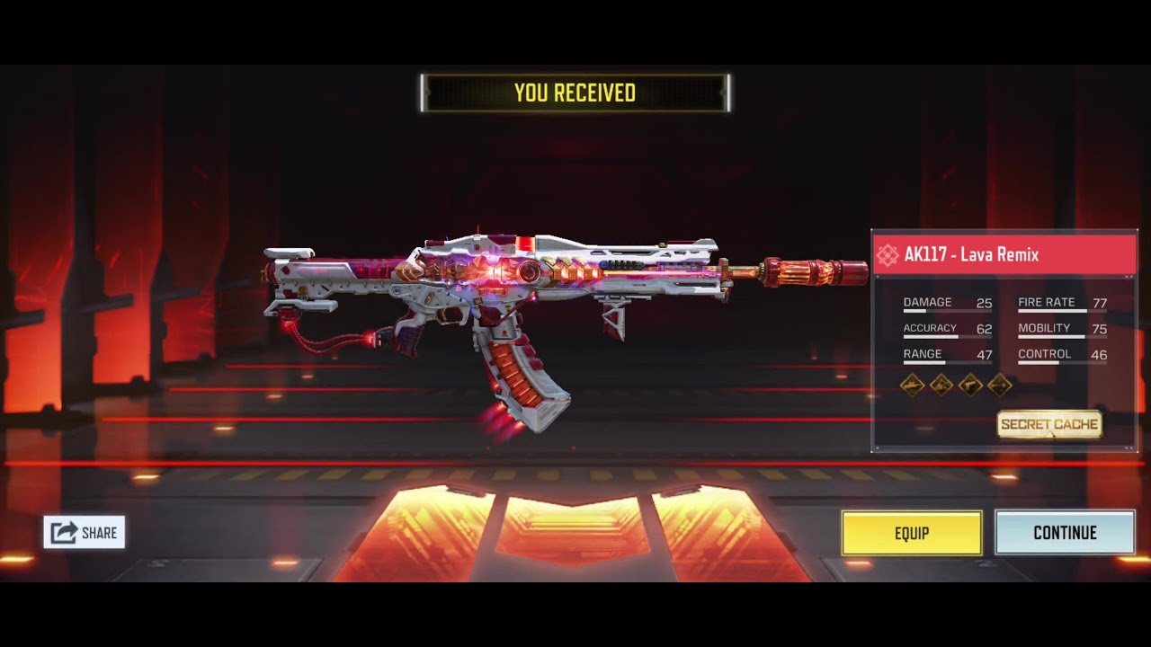 [CoD:M] I got AK117 Mythic - Lava Remix for FREE !! - Global version ...