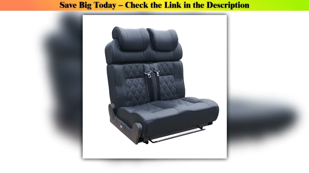 Hot Picks Custom Caravan Folding DoublePerson Leather Car Seat Bed Campervan Supplies Adjustable