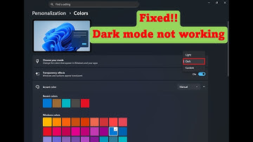 How to fix dark mode not working in Windows 11 25H2