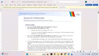 New Perspectives Excel 365 | Module 8: SAM Project B Quench Drinkware