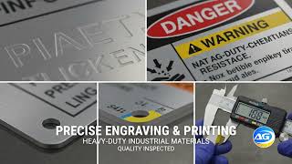 1413 Custom Warning & Instructional Plates | Safety, Caution & Equipment Instruction Signs
