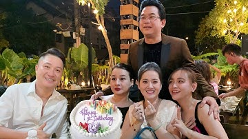 Hồng Loan, Chị Ny, NS Ngân Tuấn chúc mừng Sinh Nhật bầu show Huy Lê