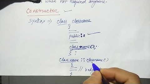 constructor in c++ in hindi | Object oriented C++ | Lec-76 | Niharika panda