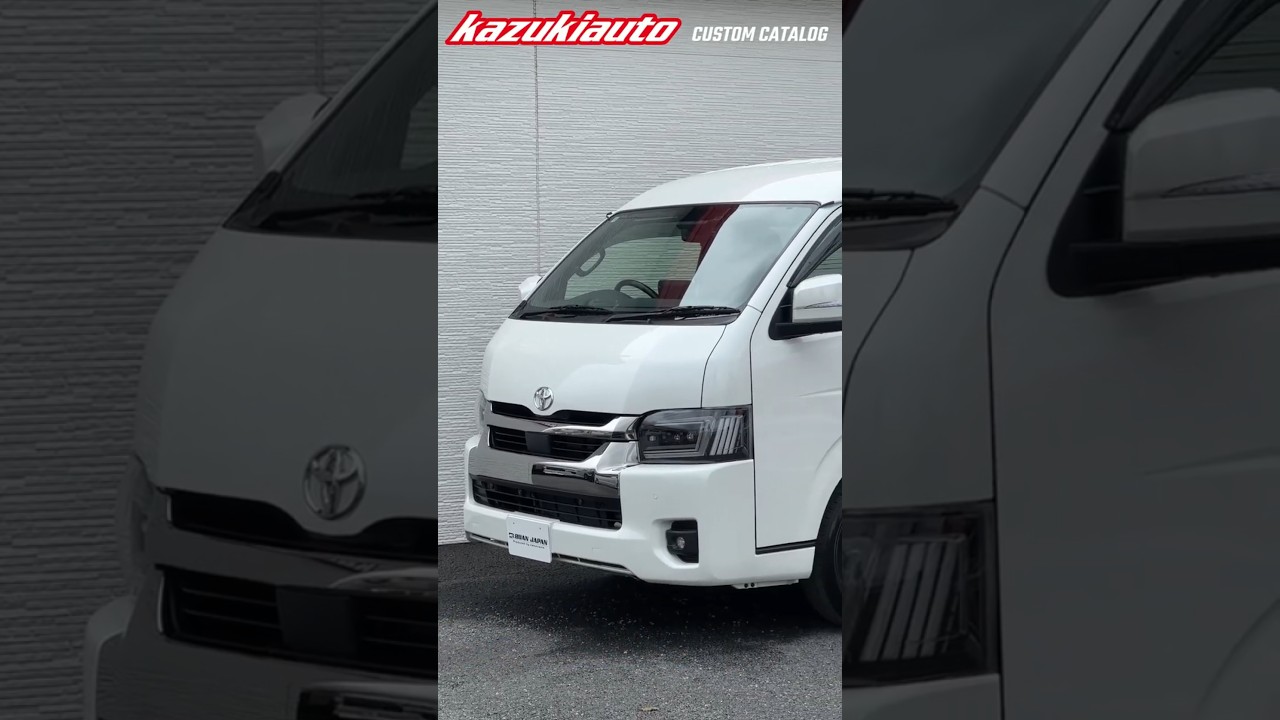 ダークプライムⅡをベースに、8人乗りの3ナンバー乗用車仕様へ架装！存在感のある3眼デザインがフロントフェイスをスタイリッシュに演出。