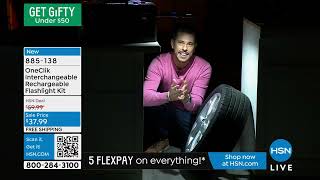 OneClik Interchangeable Rechargeable Flashlight Kit with... screenshot 5