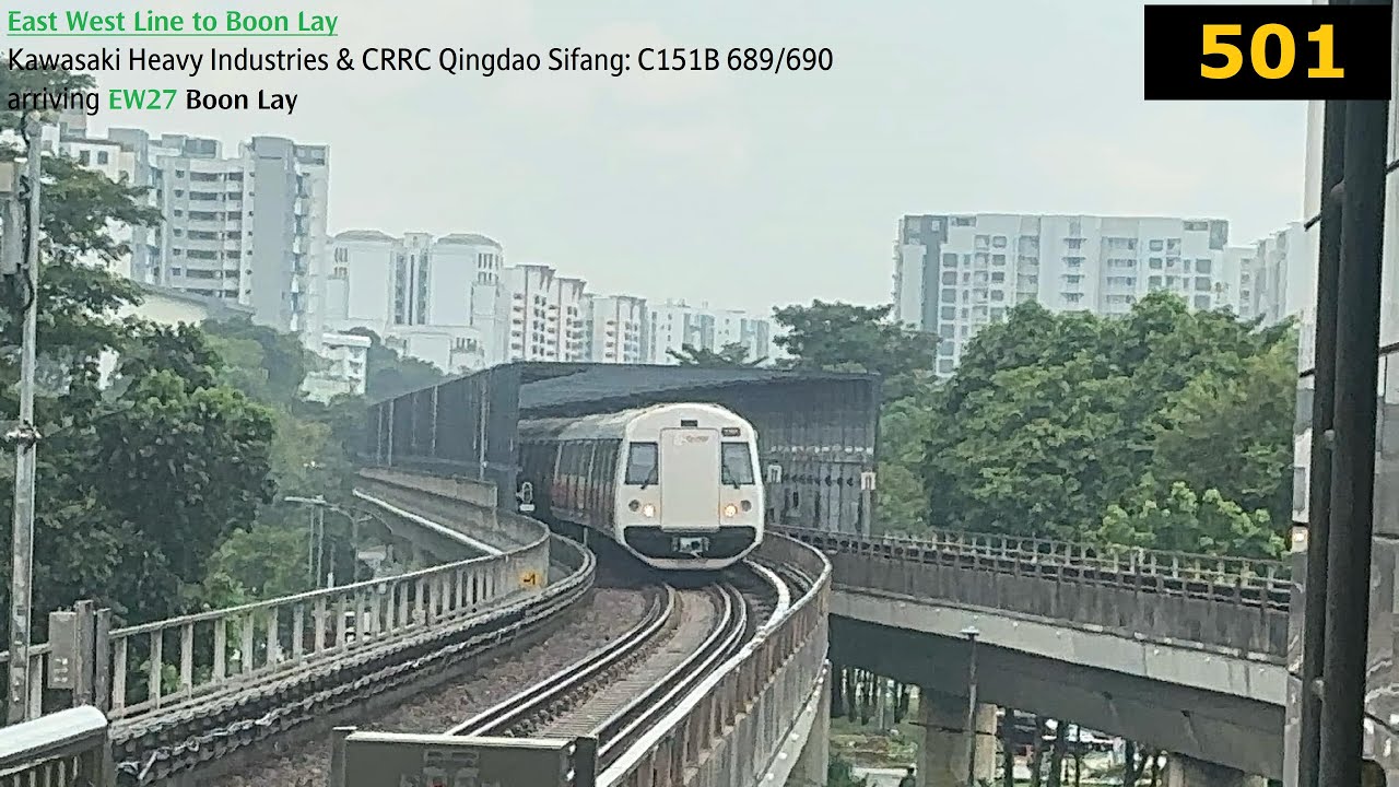 ⁴ᴷ [The Very Last Time] SMRT Trains, EWL Train arriving Boon Lay ...