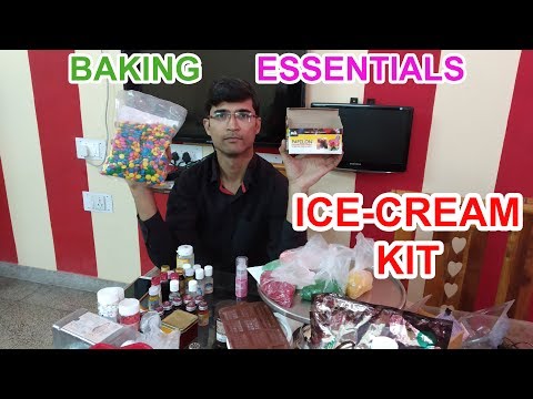 Baking Ingredients - Baking Essentials for Beginners - Baking Kit - Ice Cream Ingredients
